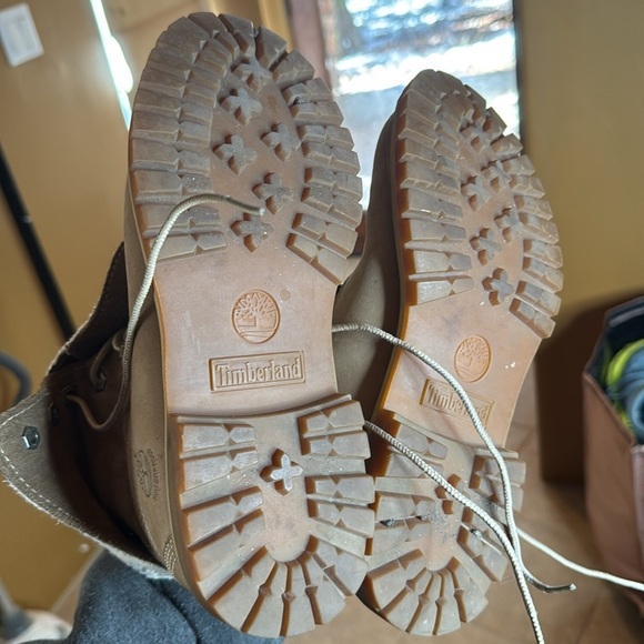 Timberland Authentics Waterproof Roll-Top Boot Size 7.5 Light Brown Nubuck - Picture 14 of 14